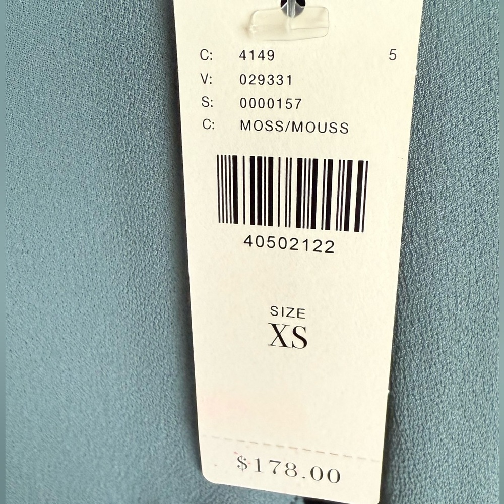 Lacausa Anthropologie Sheer Babydoll Flowy Boho Dress Sage Green Oversized NWT - Picture 9 of 10